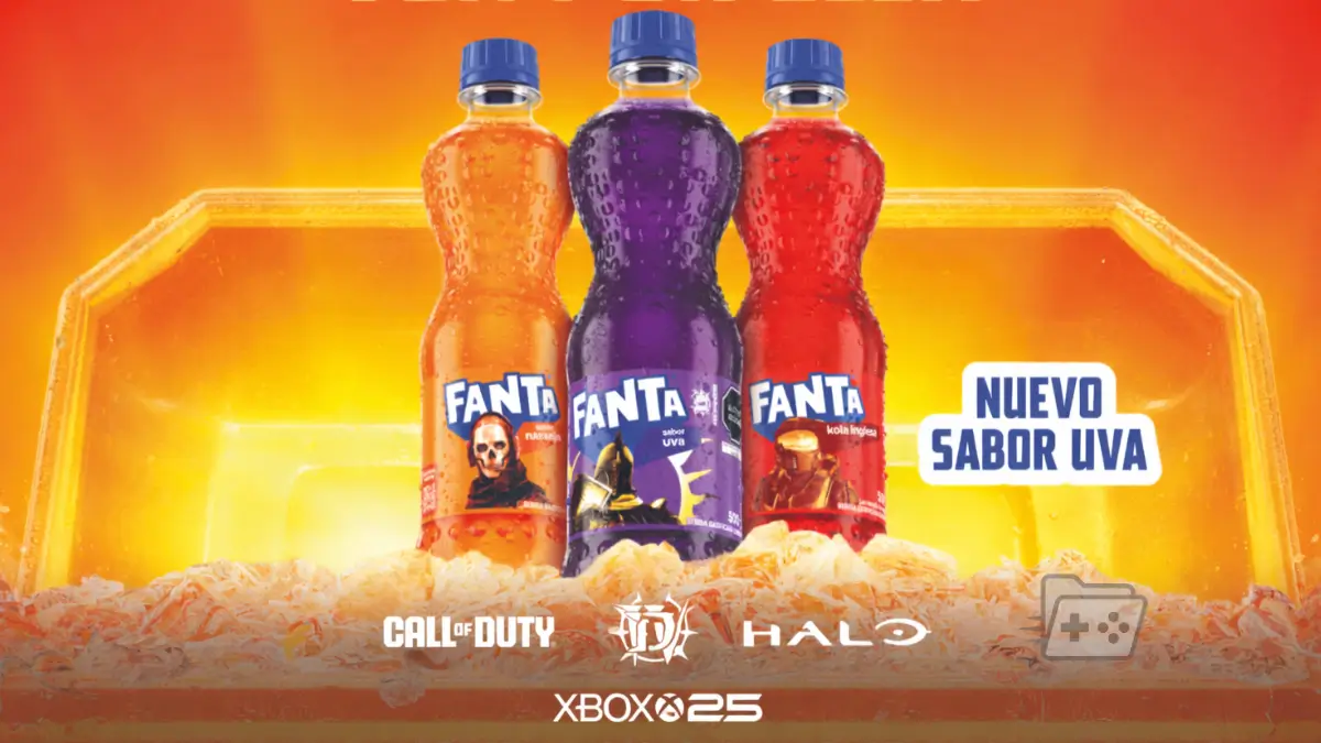 Imagen oficial de la colaboración de Fanta y Xbox en Perú por el 25 aniversario de la consola.