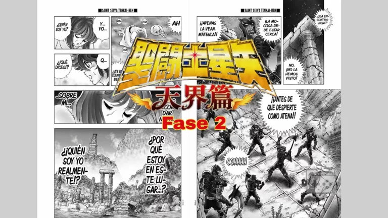 Collage de imágenes Fase 2 Saint Seiya Saga del Cielo