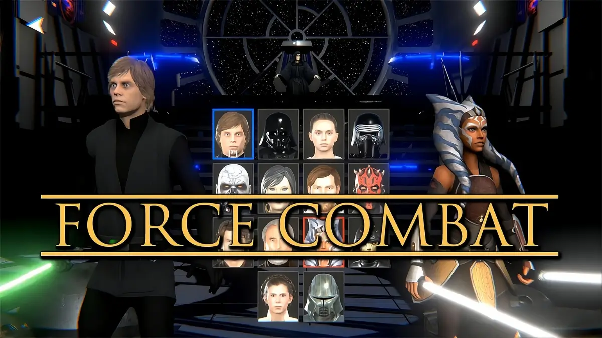 Imagen de selección de personajes del juego Force Combat