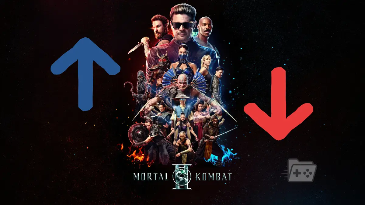Poster de Mortal Kombat II, con altas y bajas