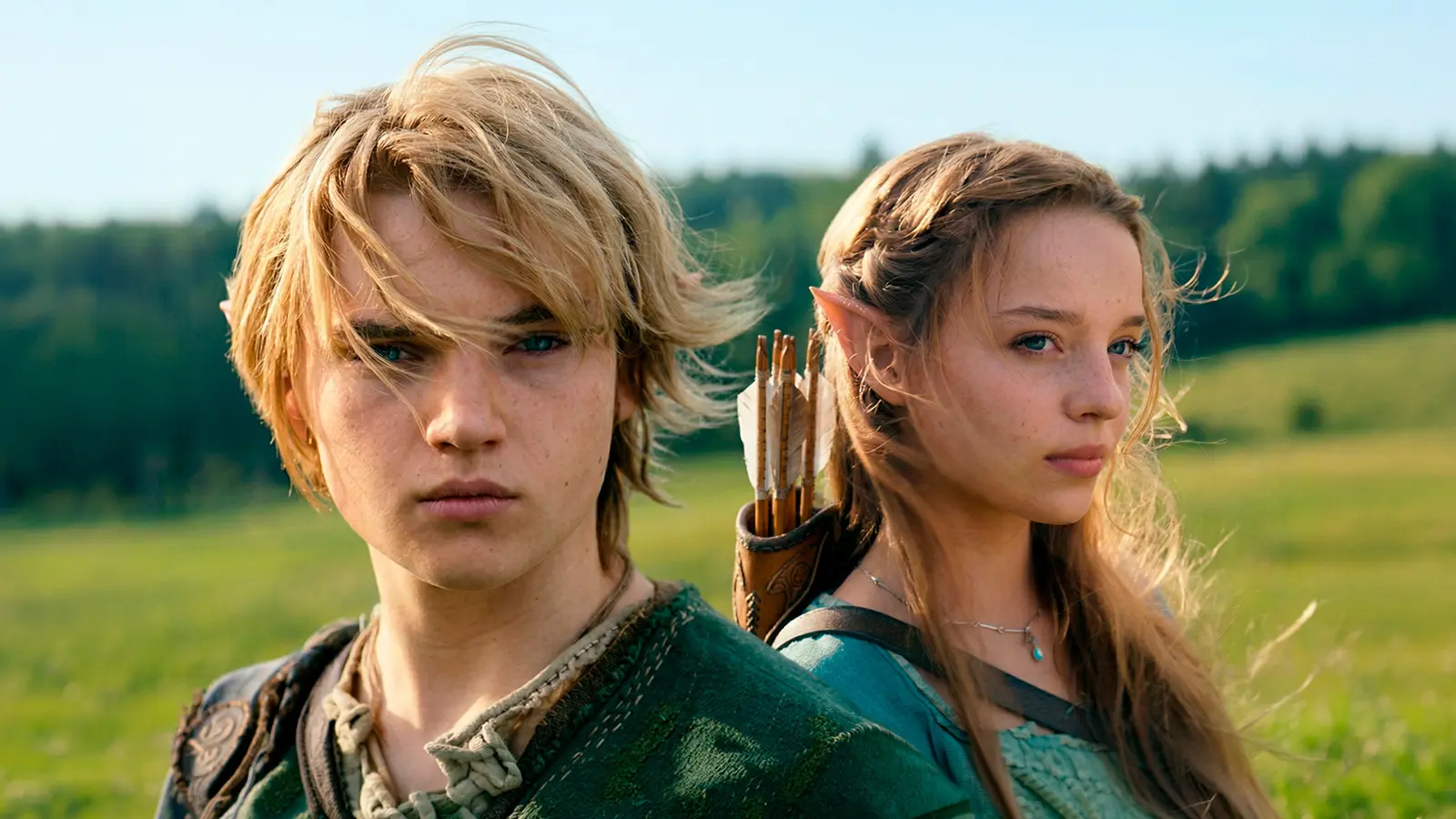 Link y Zelda en la película de Zelda live-action de Nintendo y Sony Pictures.