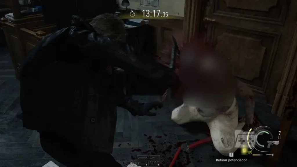 Captura de la jugabilidad in game del modo Leon Must Die Forever para RE Requiem