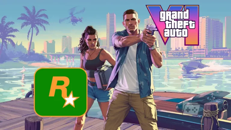 Imagen promocional de GTA 6 con el logo de Rockstar Games India encima
