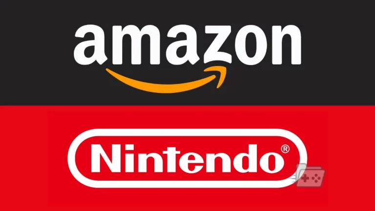 Logos de Amazon y Nintendo enfrentados.