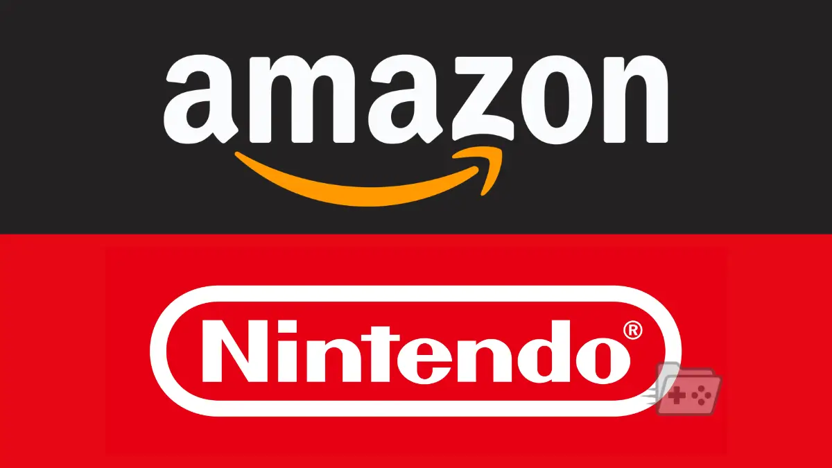 Logos de Amazon y Nintendo enfrentados.