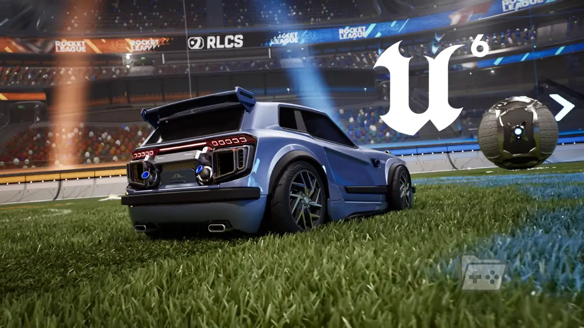 captura de rocket league corriendo en unreal engine 6
