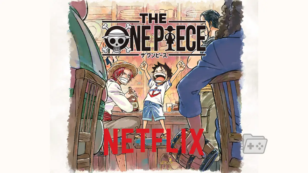 Nueva imagen promocional de The One Piece con el logo de Netflix encima.