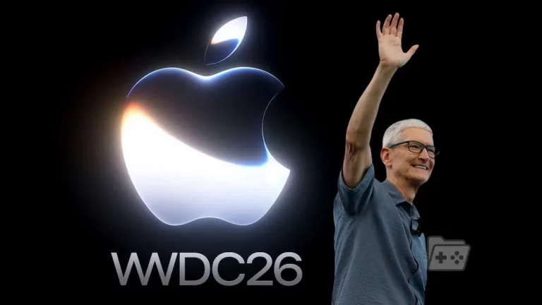 Logo del WWDC 2026 con foto de Tim Cook