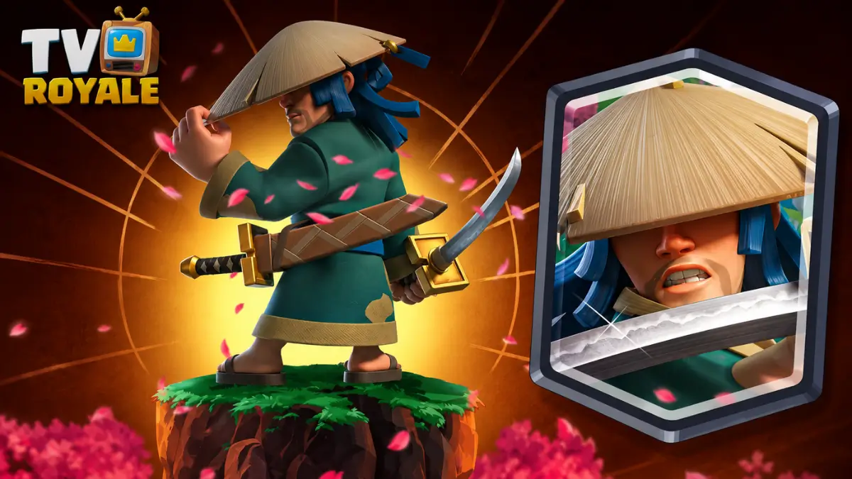 Imagen de la TV Royale de Clash Royale con nueva legendaria Ronin
