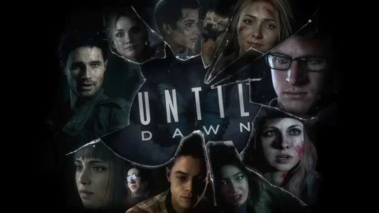 Imagen con todos los personajes de Until Dawn
