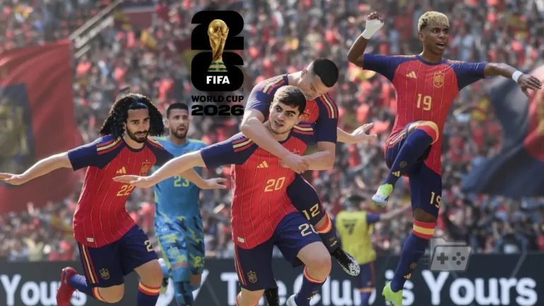 Imagen de EA Sports FC 26 de la selección española con logo del mundial 2026