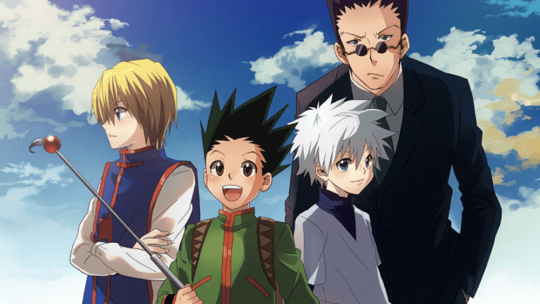 Gon, Killua, Kurapika y Leorio de Hunter x Hunter