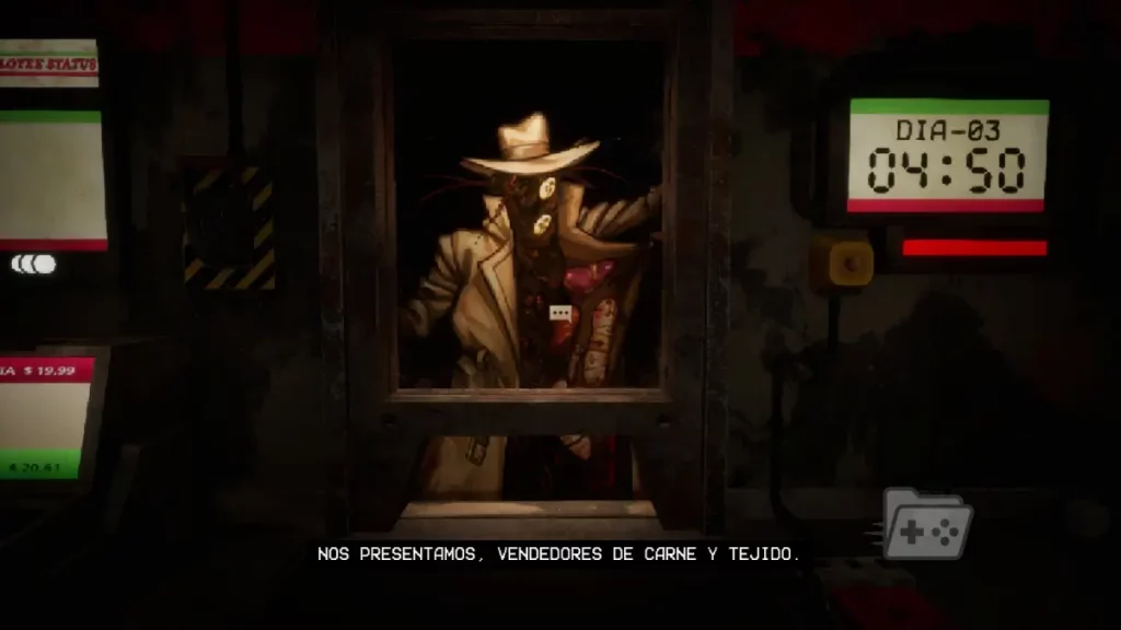 captura de retail hell mostrando de cerca el diseño de uno de sus personajes