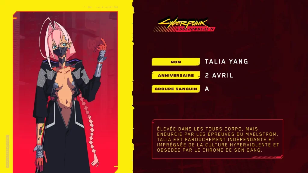 Talia Yang Cyberpunk Edgerunners 2