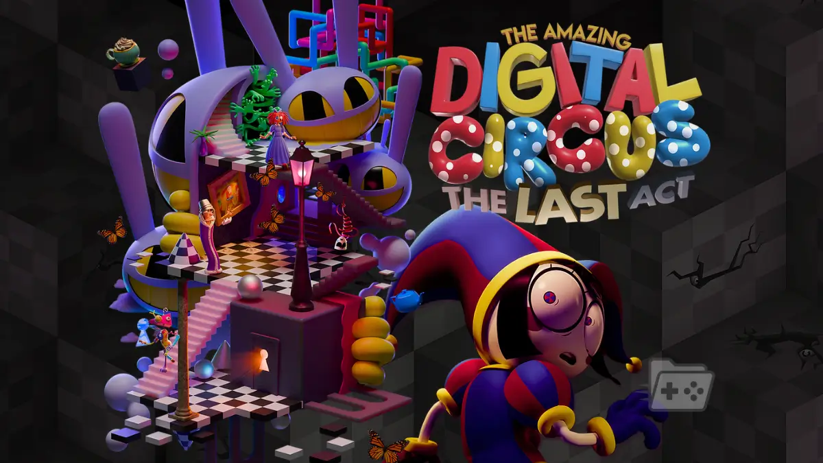 Edición para la portada de reseña de The Amazing Digital Circus El Último Acto