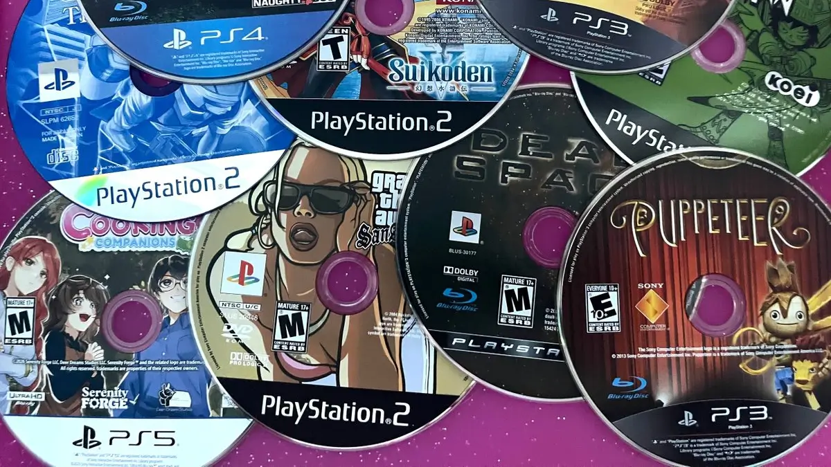 foto de discos físicos de PlayStation