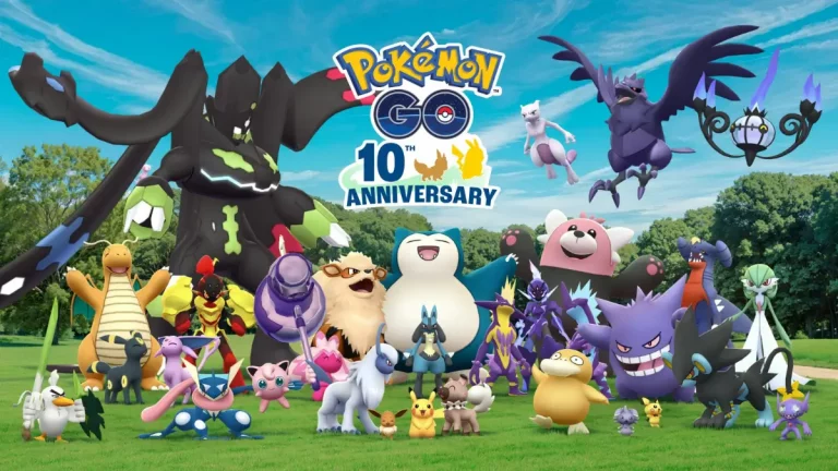 Imagen promocional de 10 años de Pokémon Go
